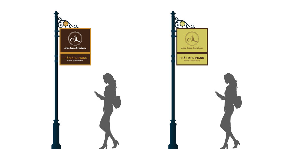 Biển thông tin 2 phương án