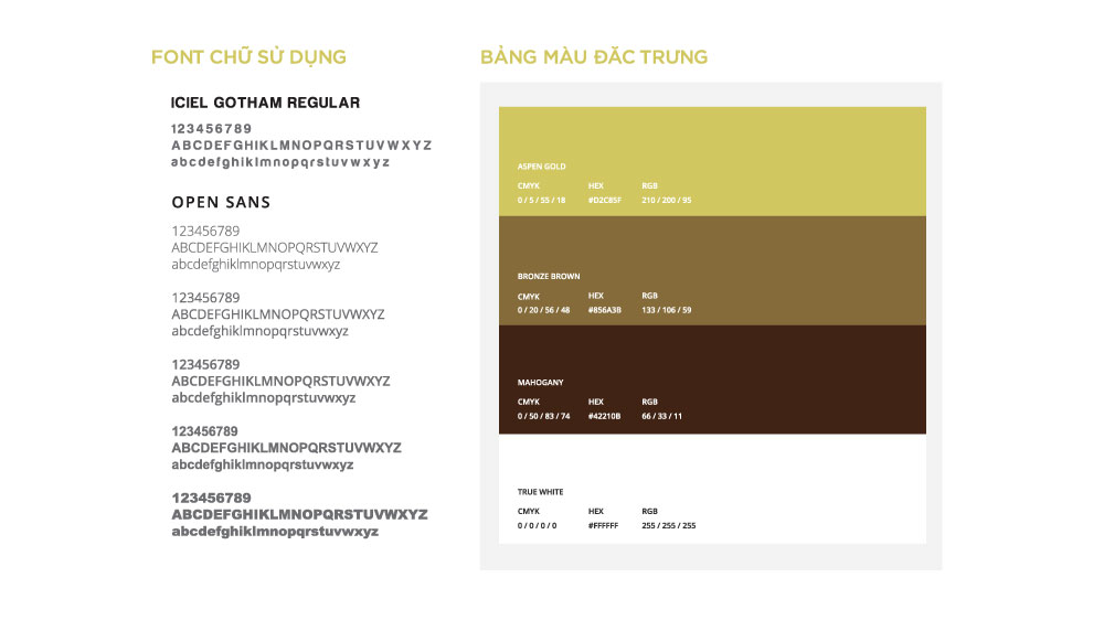 Hệ thống font chữ màu sắc