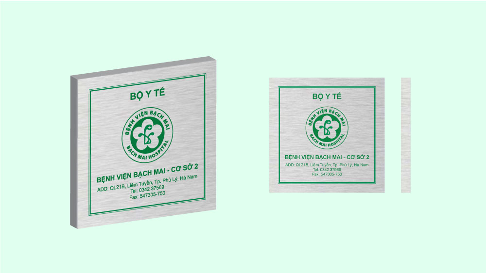 Biển pháp lý bệnh viện Bạch Mai