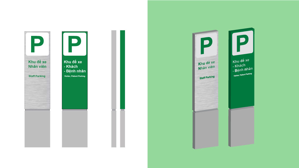 Biển chỉ hướng bãi đậu xe