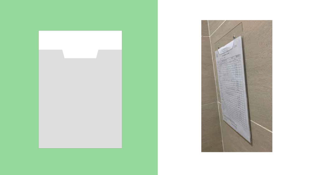 Hộp mica đặt giấy thông tin