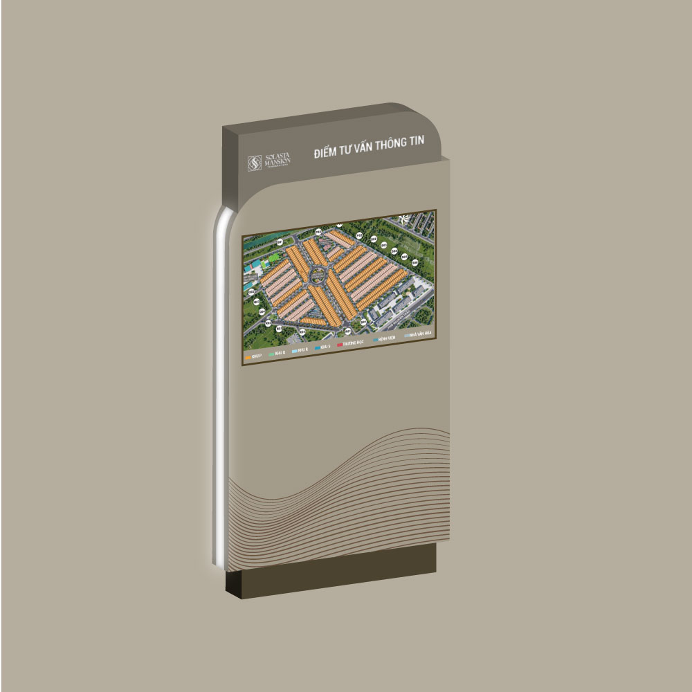 Quy cách biển sơ đồ lớn khu đô thị Nam Cường