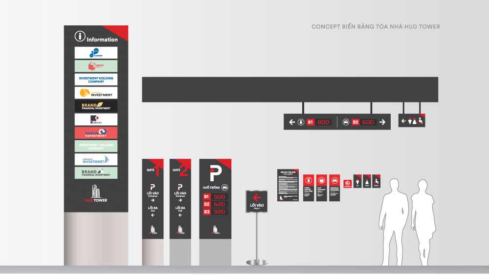 Concept chỉ dẫn tòa nhà HUD Tower