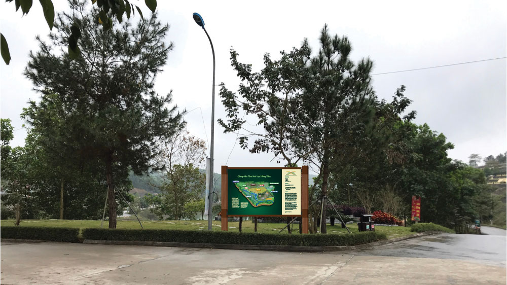 Phối cảnh biển bảng sơ đồ tổng quan