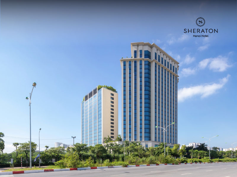 Biển chỉ dẫn tại Sheraton, khẳng định đẳng cấp dịch vụ 5 sao tại Hà Nội