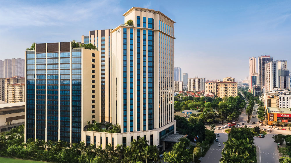 Phối cảnh ban ngày bộ chữ trên cao