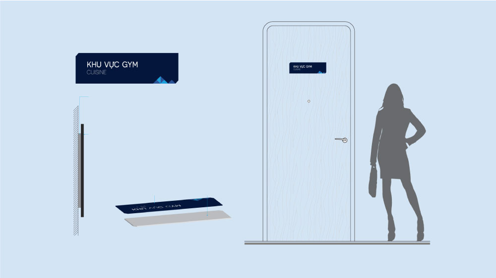 Biển tên phòng dự án The Five