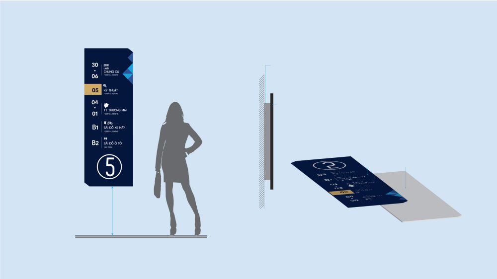 Biển nội quy dự án The Five