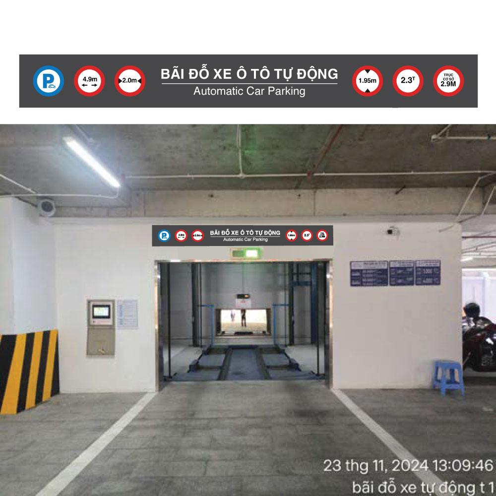 Biển gửi xe tự động