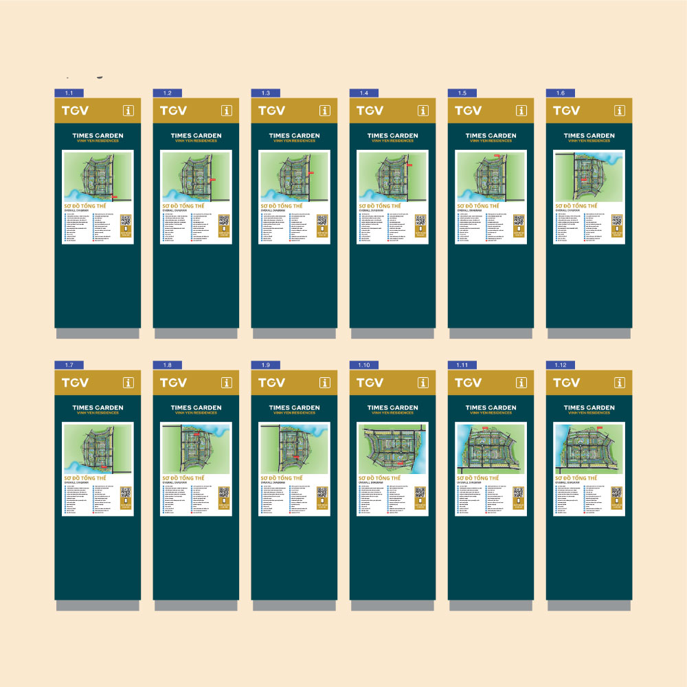 Một số biển sơ đồ tổng thể