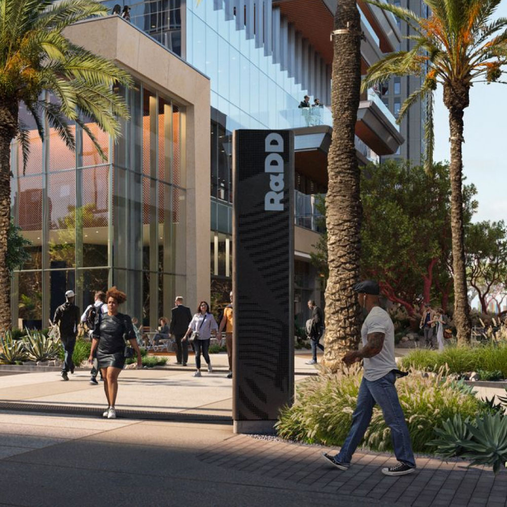 Biển lối vào tòa nhà