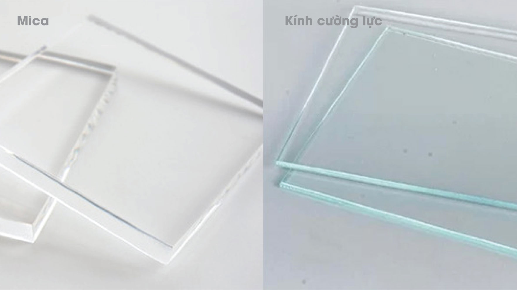 Mica và kính cường lực