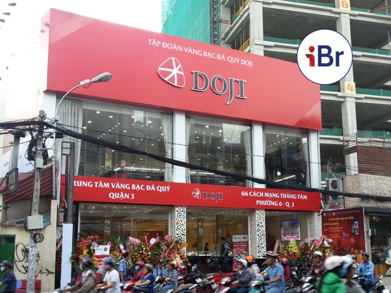 Bảng hiệu chữ nổi DOJI