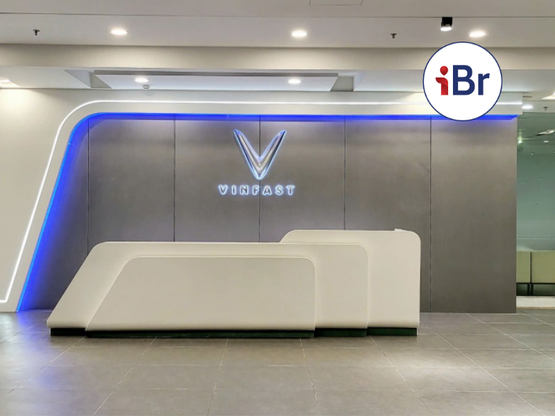 Logo nổi thương hiệu Vinfast