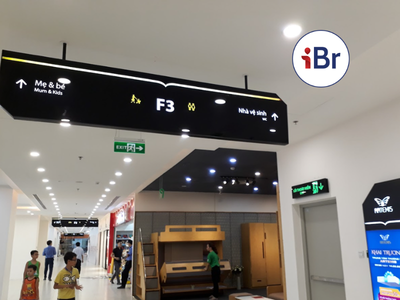 Hệ thống biển chỉ dẫn tầng gồm nhiều loại