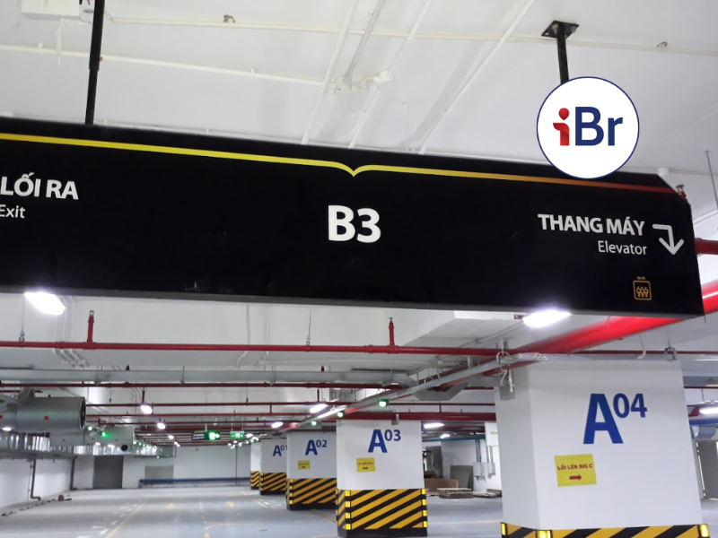 Mẫu biển chỉ dẫn thang máy đẹp