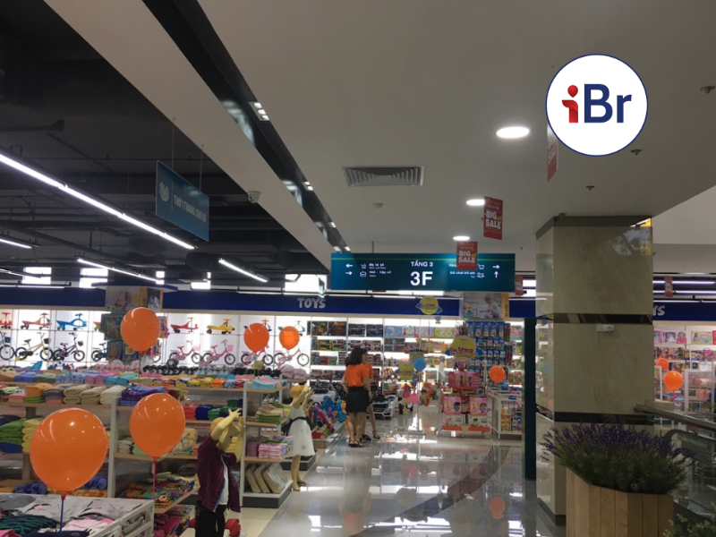 Biển thả trần trung tâm thương mại