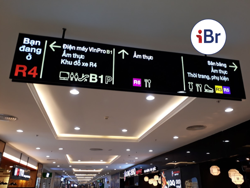 Biển chỉ hướng trung tâm thương mại