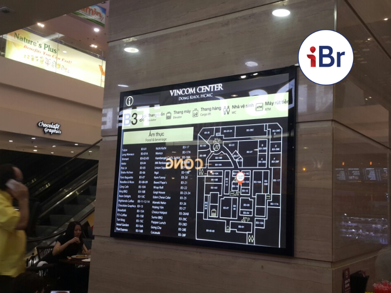 Biển chỉ dẫn sơ đồ trung tâm thương mại