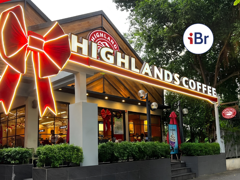 Biển quảng cáo chuỗi cà phê Highlands