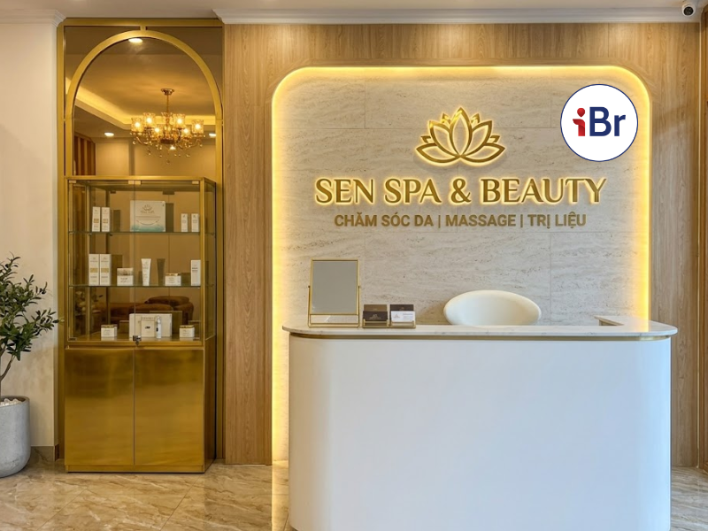 Backdrop bên trong spa