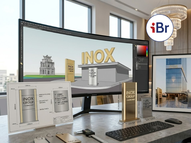 Dịch vụ thiết kế biển hiệu theo yêu cầu chuyên nghiệp tại ibright
