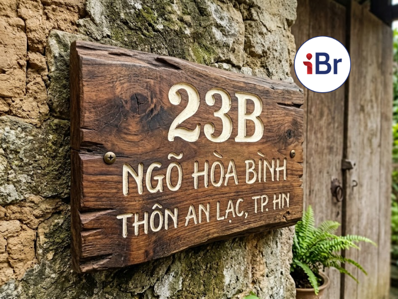 Thiết kế biển số nhà đẹp - Giải pháp tăng nhận diện và thẩm mỹ công trình